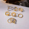 Paperclip Link Gold Ring [VR98ZDH7]