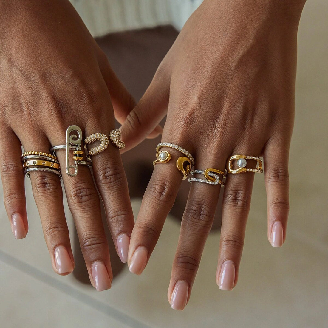 Paperclip Link Gold Ring [KDZ4XZO7]