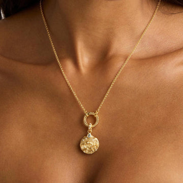 Pearl and Gold Chain Necklace [QGSH7F52]