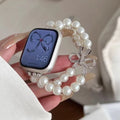 Pearl Bow Elastic Watch Strap [FLUE4S0A]
