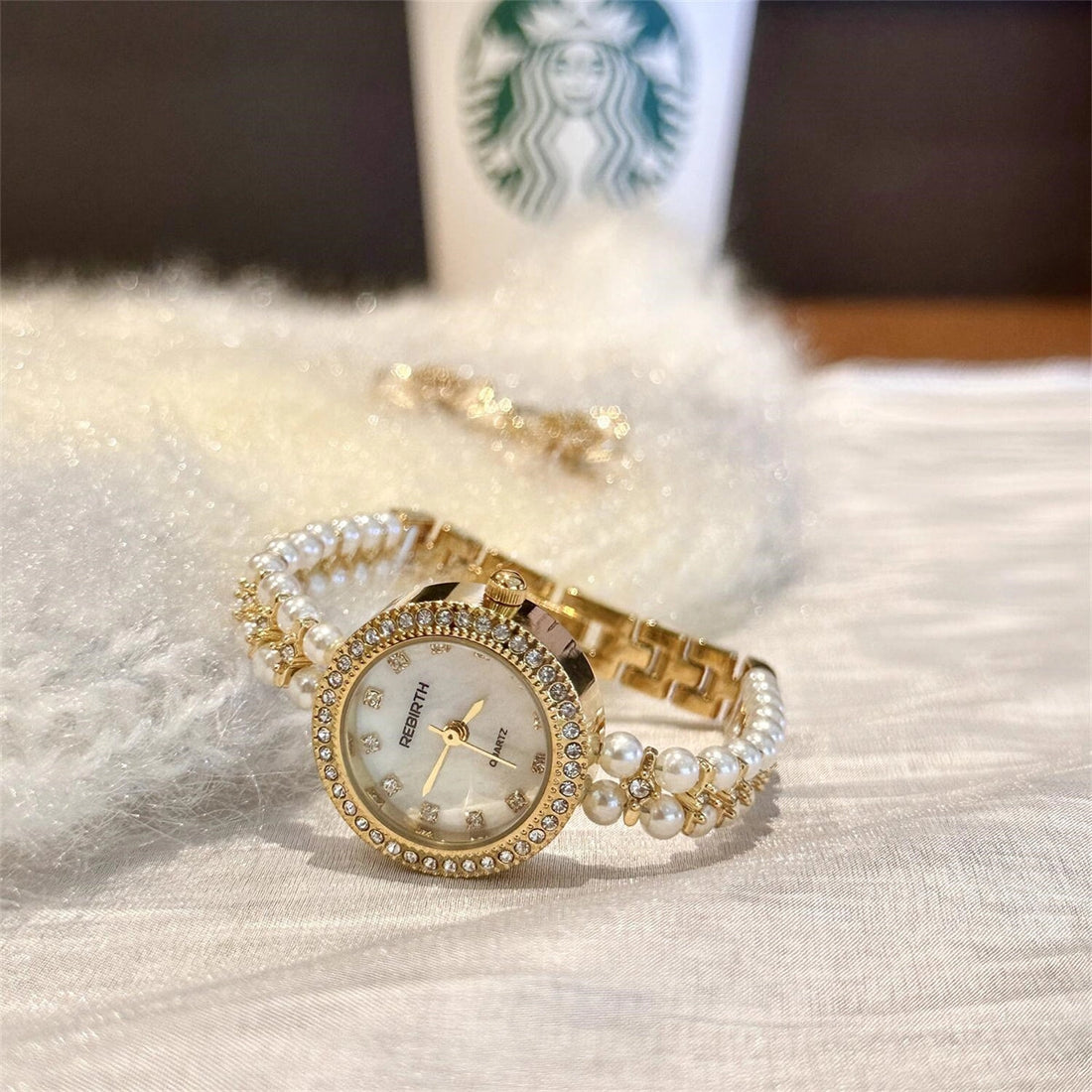 Pearl Bracelet Watch [EHBSJ2NJ]