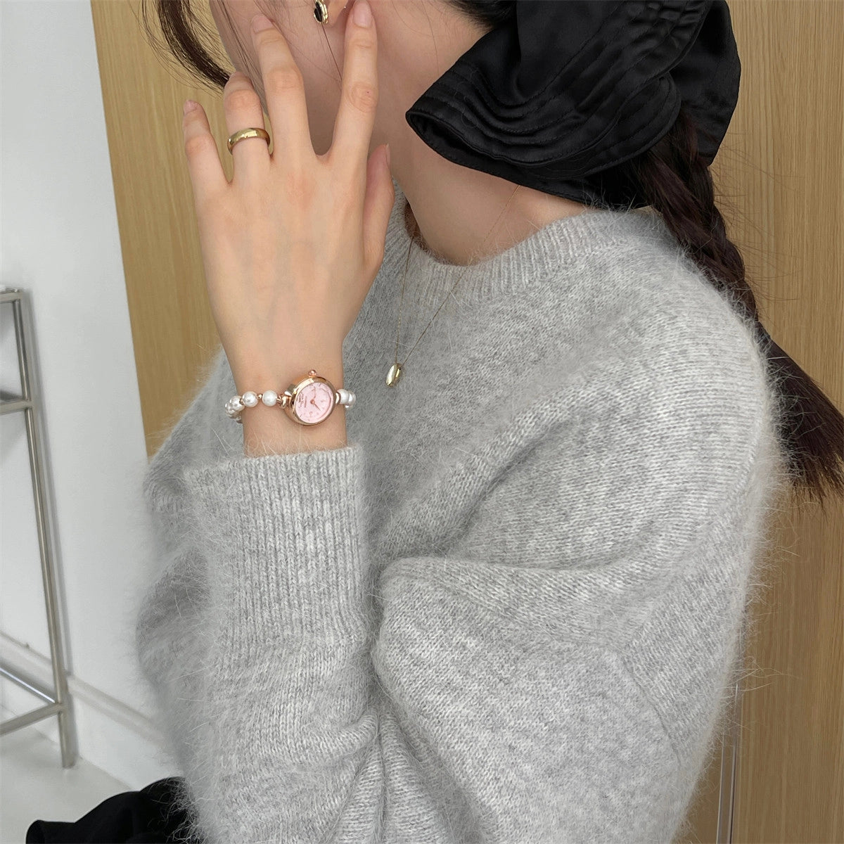 Pearl Bracelet Watch [45135M9J]