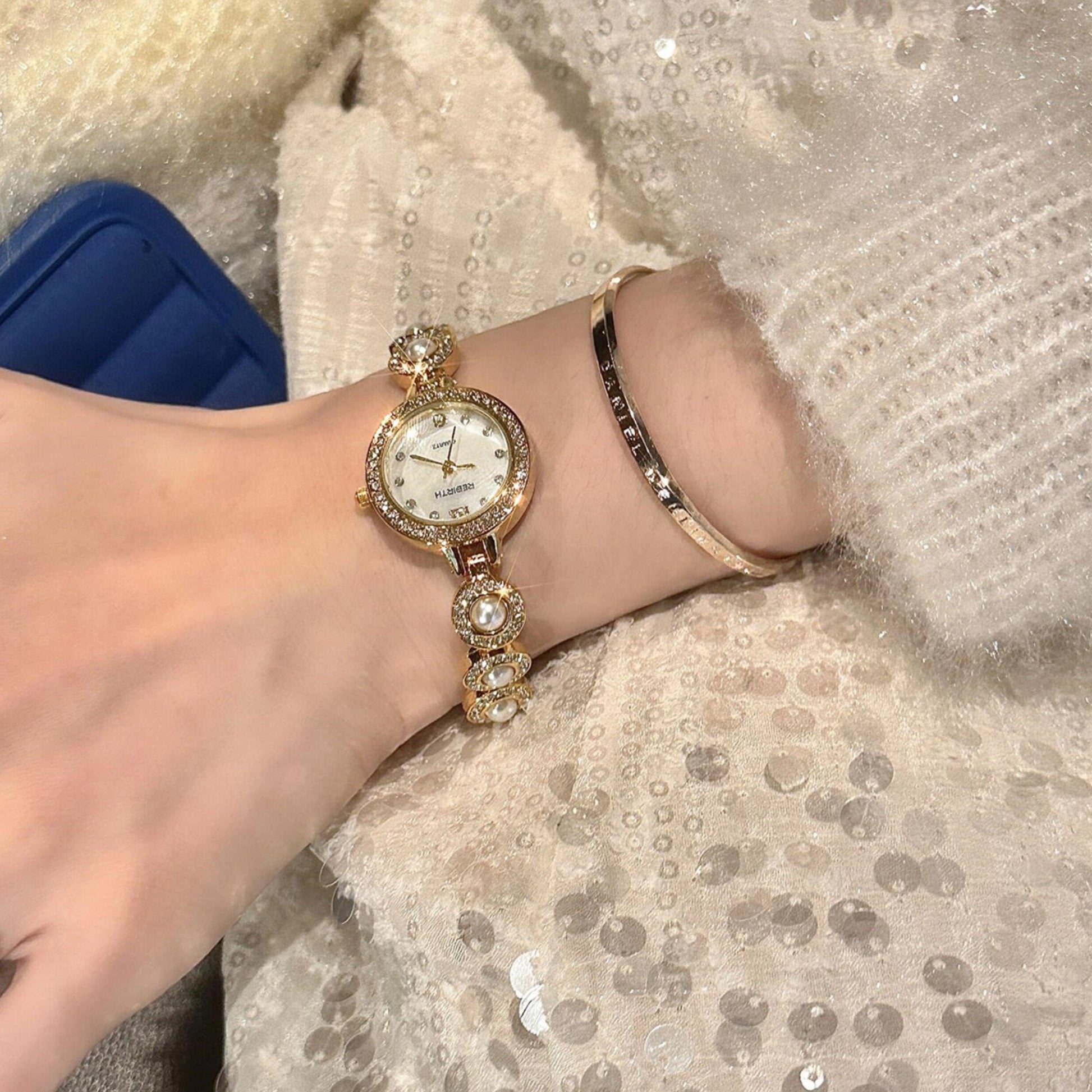 Pearl Bracelet Watch [TJDPCYTX]