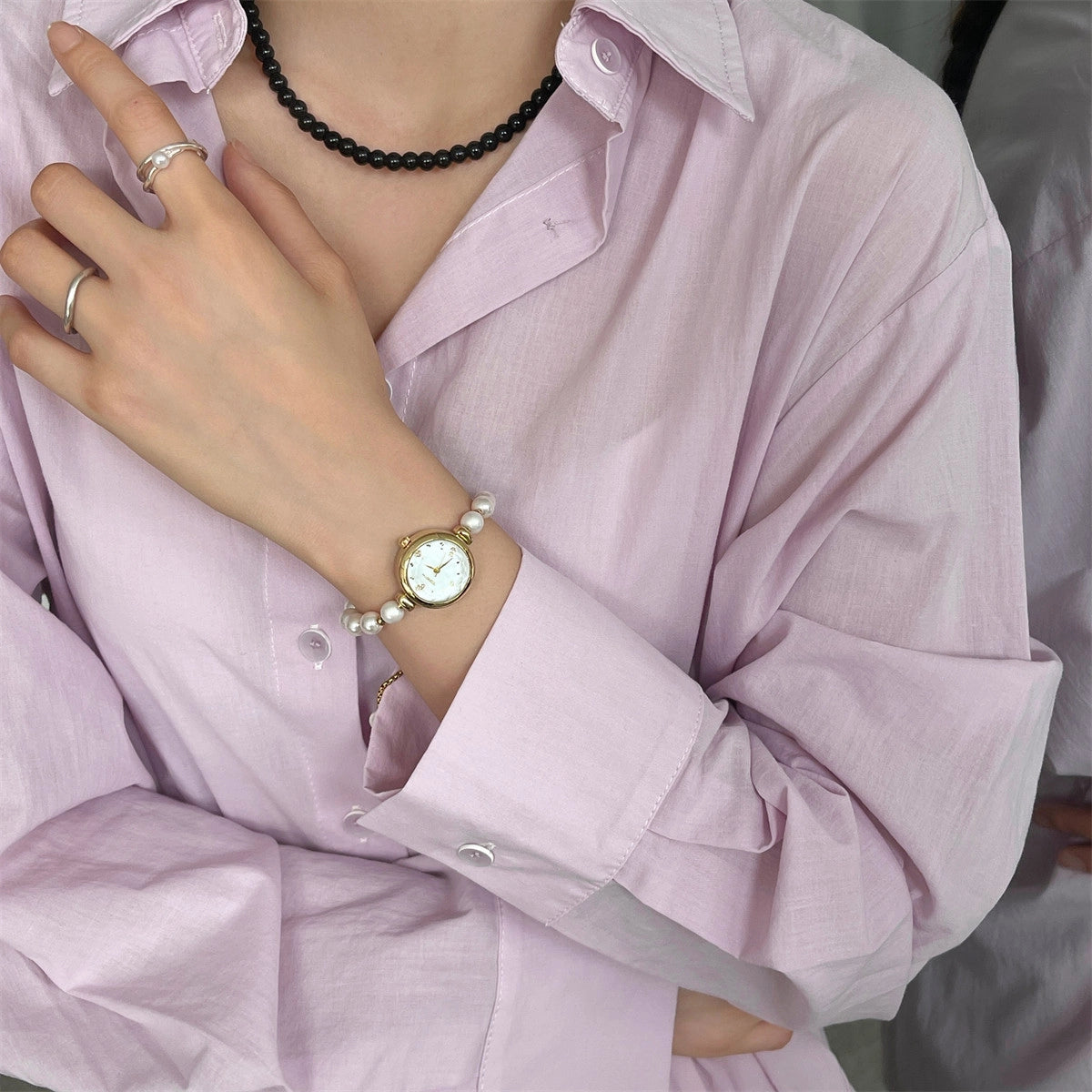 Pearl Bracelet Watch [0RB5OAYE]