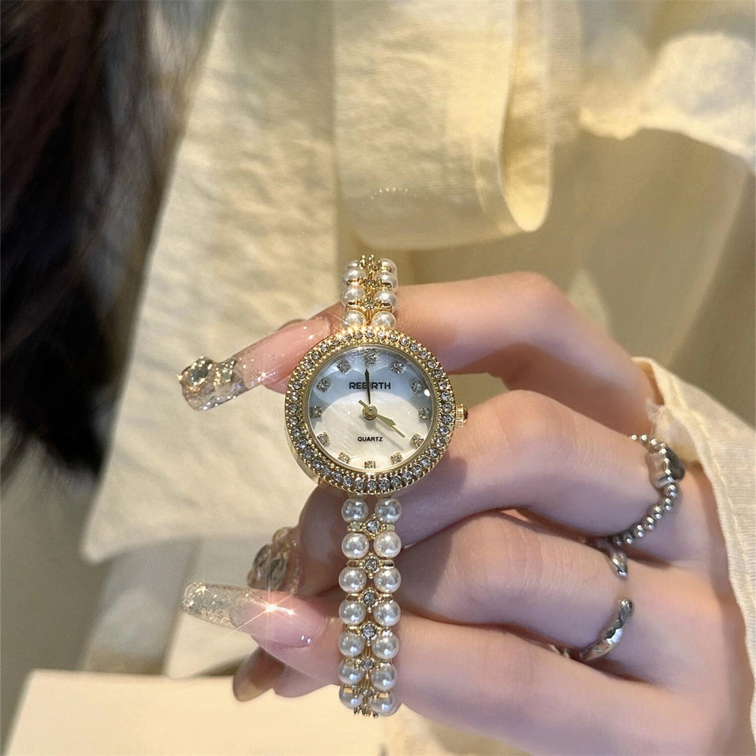 Pearl Bracelet Watch [EHBSJ2NJ]