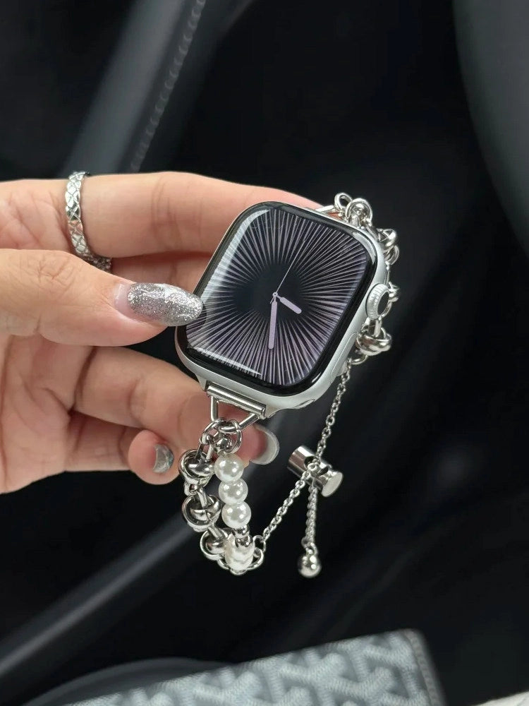 Pearl Chain Apple Watch Strap [KOBFGHHN]