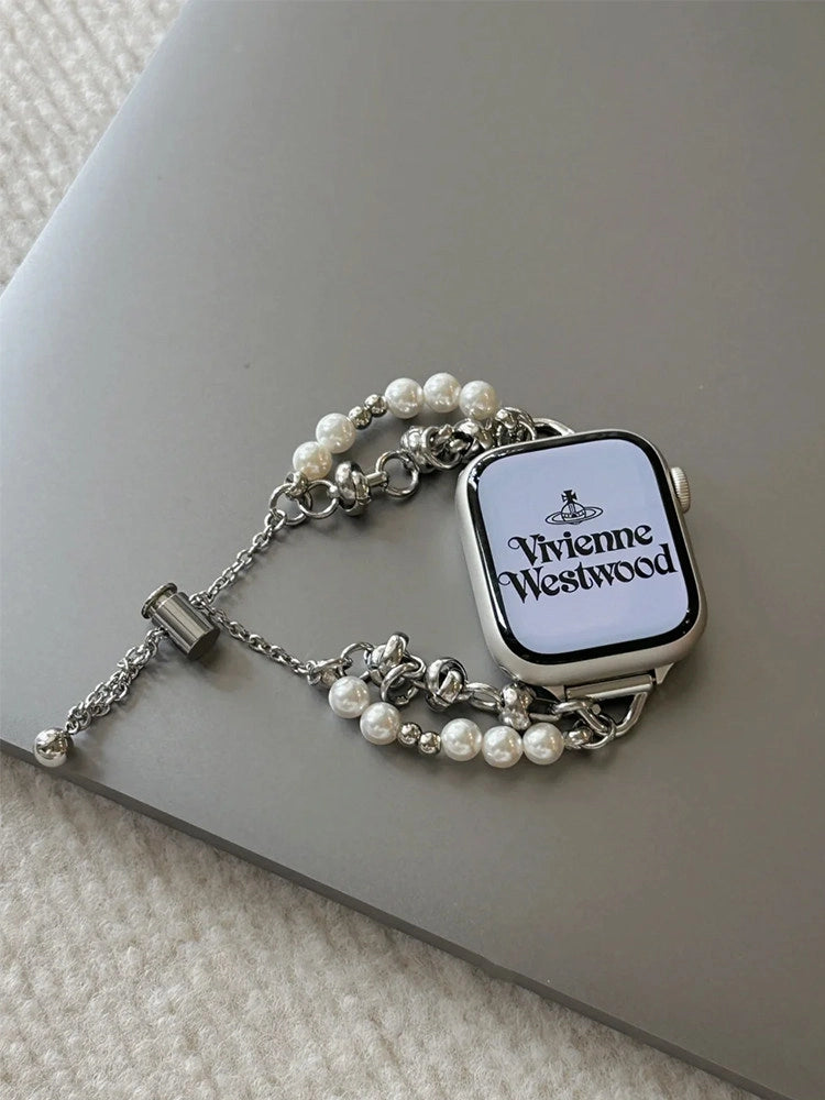 Pearl Chain Apple Watch Strap [3HA8SDF8]