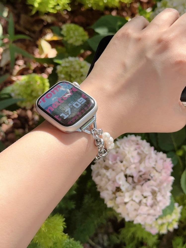 Pearl Chain Apple Watch Strap [5VZWR39X]