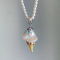 Pearl Chain Ice Cream Necklace [IMMAR0V7]