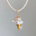 Pearl Chain Ice Cream Necklace [WRQZLB7Z]