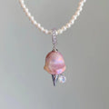 Pearl Chain Ice Cream Necklace [47N21D9Z]