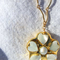 Pearl Flower Pendant Necklace [EPRP2303]