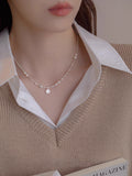 Pearl Heart Pendant Necklace [BWA2QFH0]