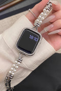 Pearl Knot Metal Watch Strap [VXV7OVSA]