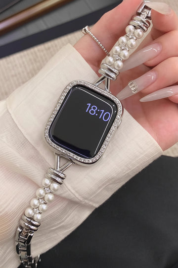 Pearl Knot Metal Watch Strap [VXV7OVSA]