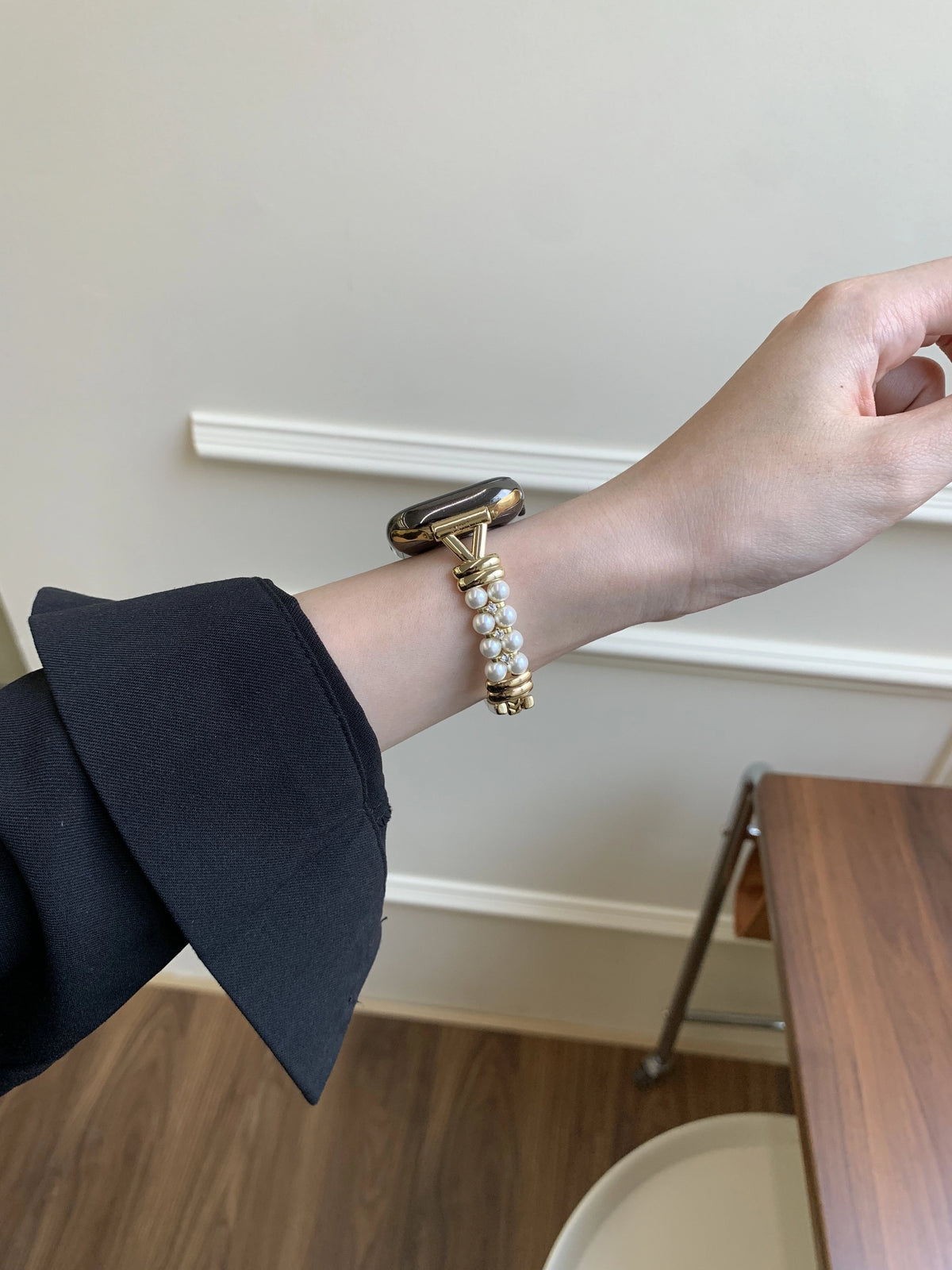 Pearl Knot Metal Watch Strap [32DUQXZH]