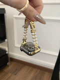 Pearl Knot Metal Watch Strap [QY7MEZNL]