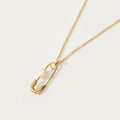 Pearl Pin Chain Necklace [G6ON3MSG]
