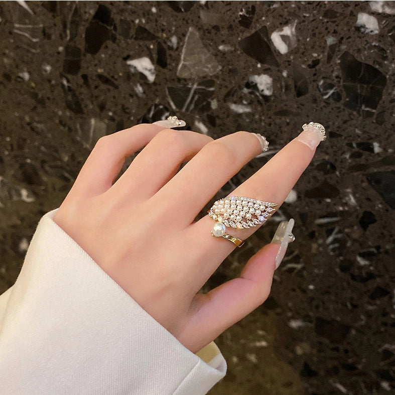 Pearl Wing Open Ring [SUB9VZMA]