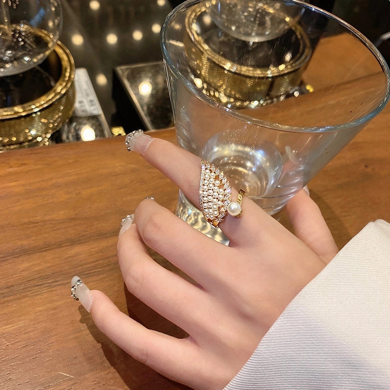 Pearl Wing Open Ring [TT9G4YJ7]