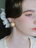 Pearl Woven Clip-On Earrings [HZSVBMRZ]
