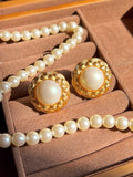 Pearl Woven Clip-On Earrings [E3SEFJJD]