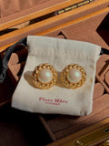 Pearl Woven Clip-On Earrings [TCSZ5DTT]