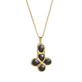 Pebble Cross Pendant Necklace [MS78N5K0]