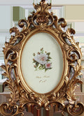 Perl Gilded Oval Frame [W6192YL5]
