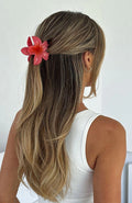 Missy Jewelry Phaedra Gilded Floral Hair Clip - Hot Pink
