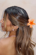 Missy Jewelry Phaedra Gilded Floral Hair Clip - Peach