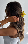 Missy Jewelry Phaedra Gilded Floral Hair Clip - Yellow