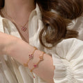 Pink Clover Pendant Necklace [YQ0CBD5O]