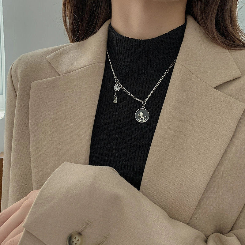 Pony Pendant Necklace [OXHMLZR8]