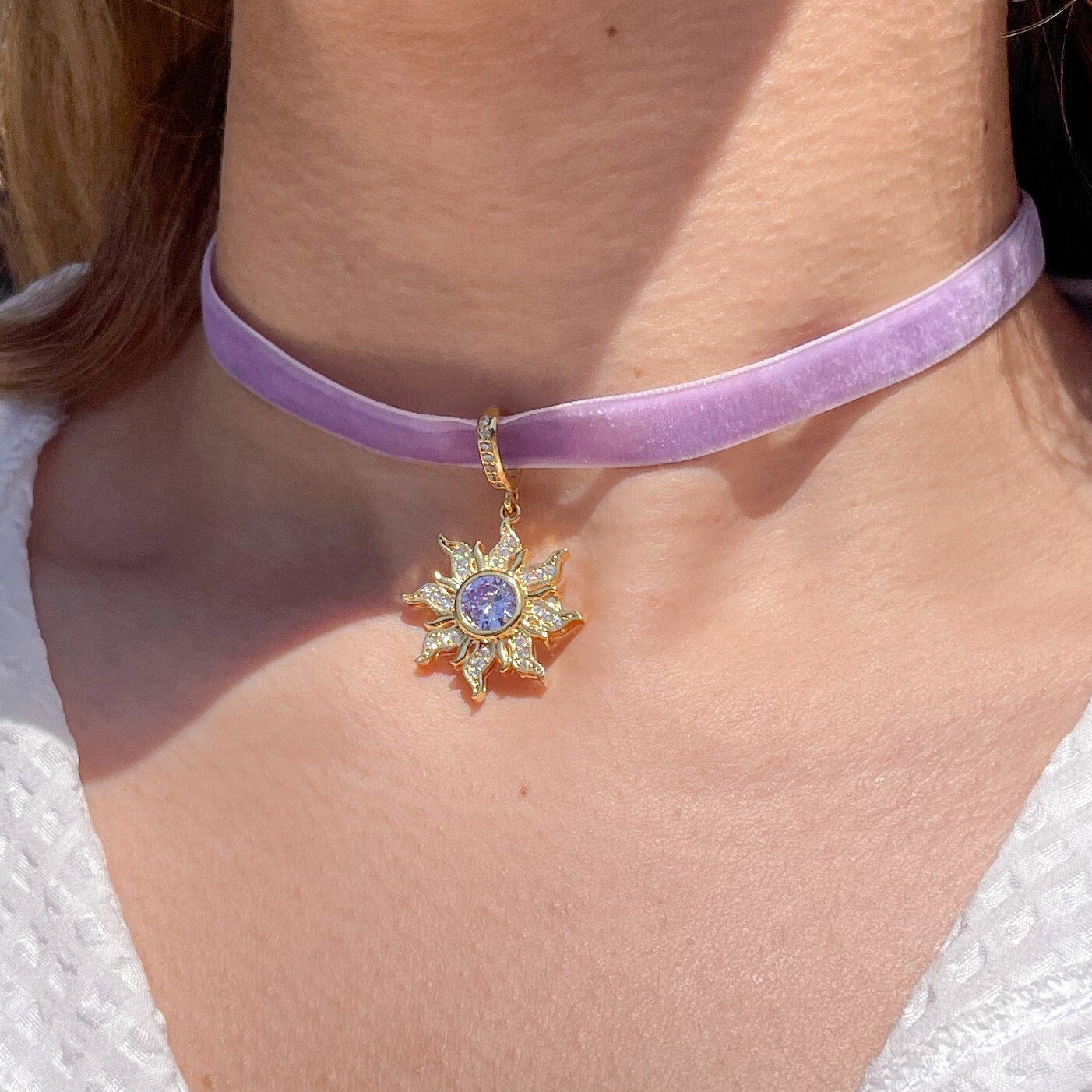 Purple Zircon Star Pendant Necklace [LZC4DTCI]