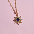 Purple Zircon Star Pendant Necklace [LQTV0LY6]