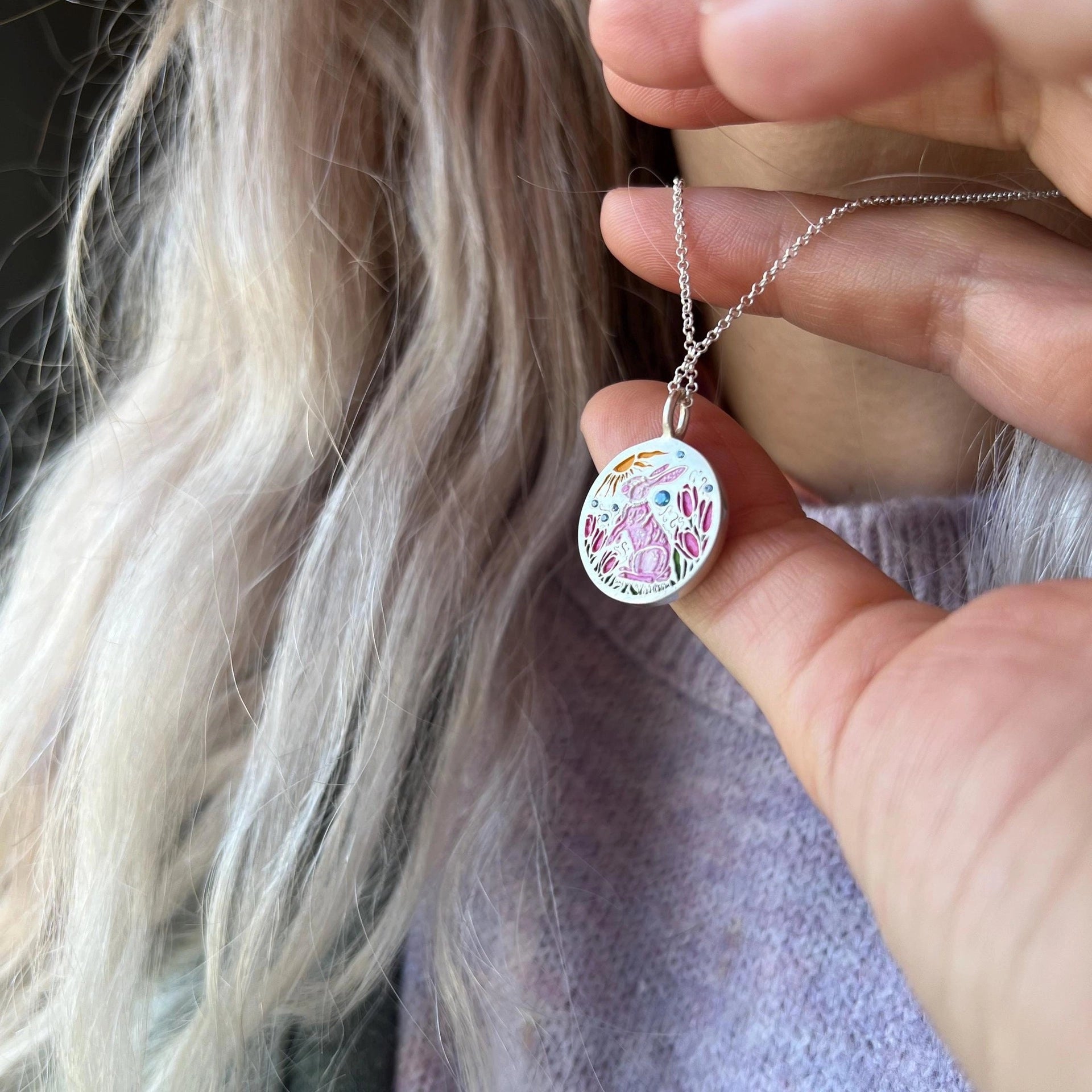 Rabbit Element Pendant Necklace [EIABEMB9]