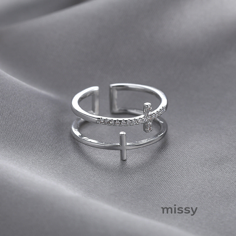 Rafaela Delicate Cross Ring [G1ESQSDO]