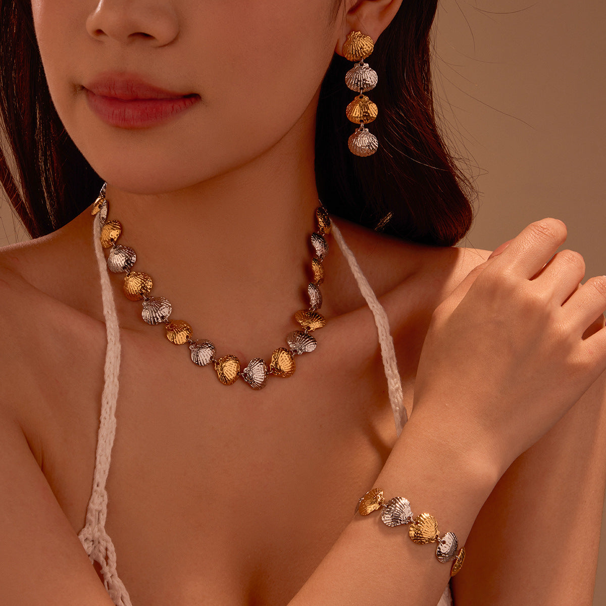 Raiden Ocean Shell Jewelry Set [98ISAG5V]