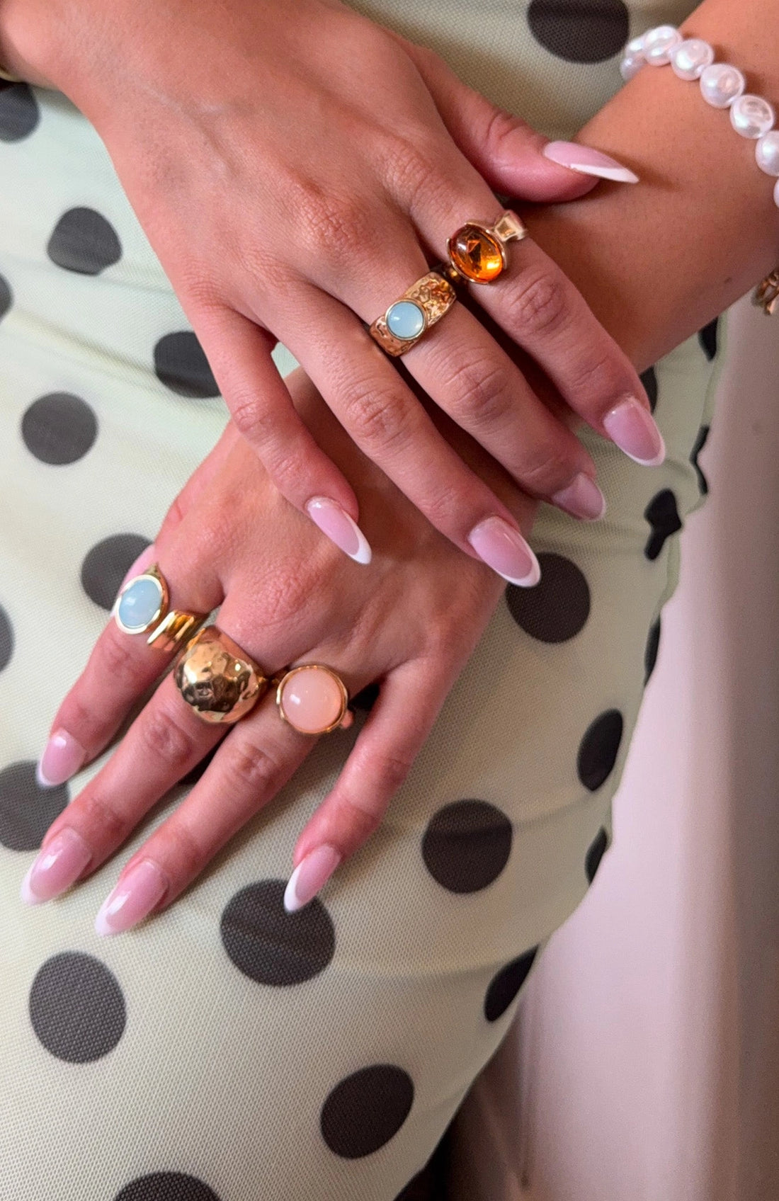 Missy Jewelry Ramiyah Multi-Stone Stacking Rings