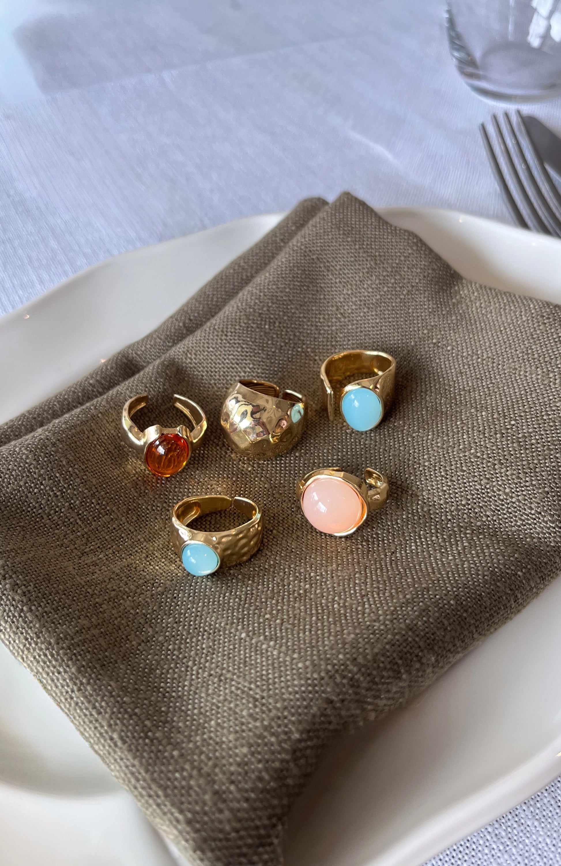 Missy Jewelry Ramiyah Multi-Stone Stacking Rings