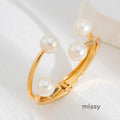 Ramsey Textured Pearl Cuff [IFDVARB6]
