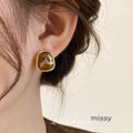 Raylene Geometric Pearl Earrings [DXH90ZS0]