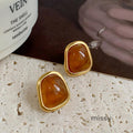 Raylene Geometric Pearl Earrings [XP0911ZN]