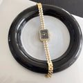 Rectangle Pearl Bracelet Watch [R3B68D9P]