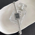 Rectangle Pearl Bracelet Watch [2SUUE5KG]