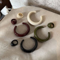 Resin Bangle and Ring Set [QNV5J1SY]