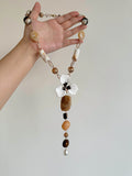 Resin Flower Pendant Long Necklace [PRQKW16F]