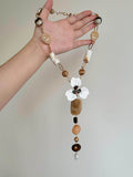 Resin Flower Pendant Long Necklace [0HN8SLJY]