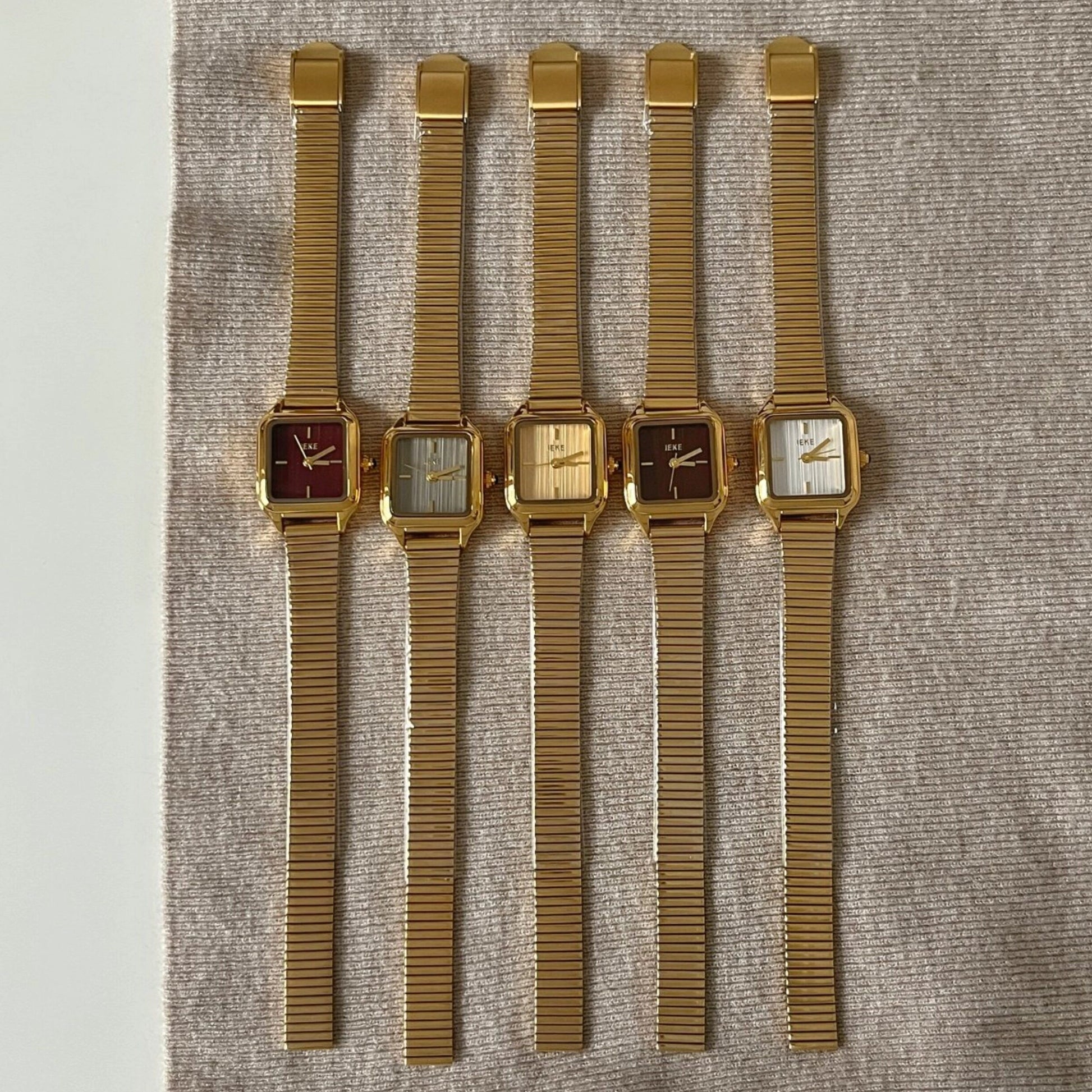 Retro Square Dial Metal Watch [WAD0A303]